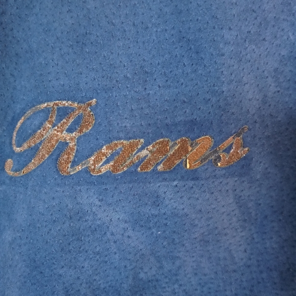 RAMS Leather-Suede Jacket NFL for Her Size Medium Vintage/Retro Varsity/Bomber - Picture 11 of 13